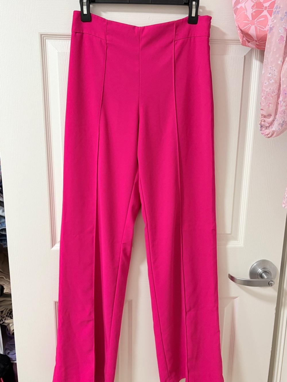 Zara Bright Fuchsia Wide Leg Pants